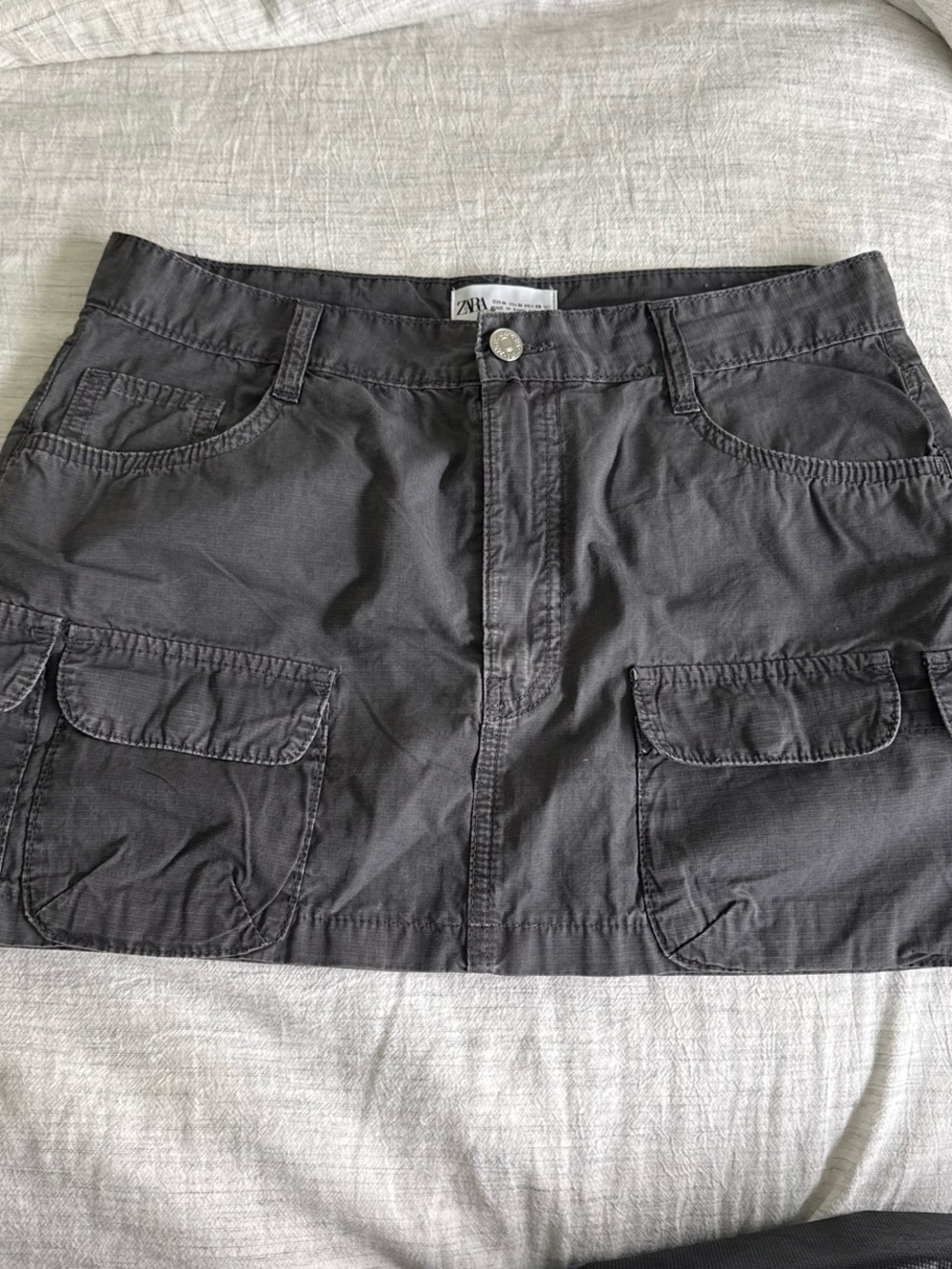 Zara gray Cargo Mini Skirt